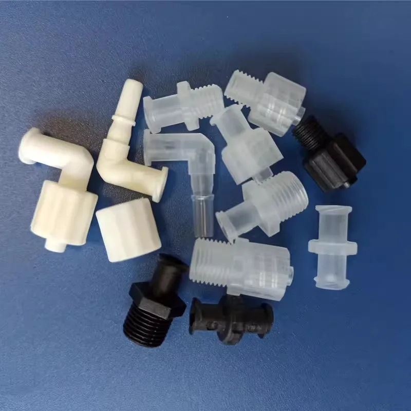 2pcs Plastic Connector Hose Barb Straight In Fitting Twist Connect Male/Female Luer Lock Fittings