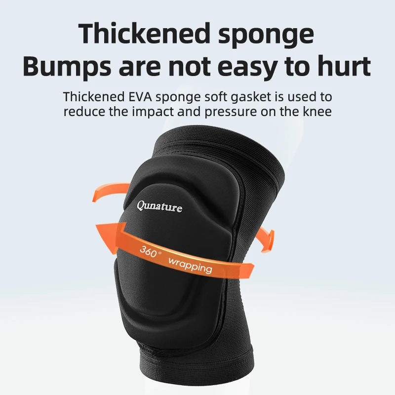 Qunature Sport Knee Pads Single Double Board Ski Knee Pads Protective Gear Knee Anti-fall Riding Outdoor  Legs Knee Pads