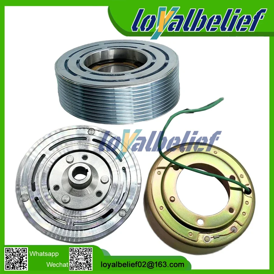 

24V 10PK PV10 AC Air Conditoning Compressor Magnetic Electro magnetic Pulley Clutch Kit For Trucks SANDEN 5H14 SD5H14 508