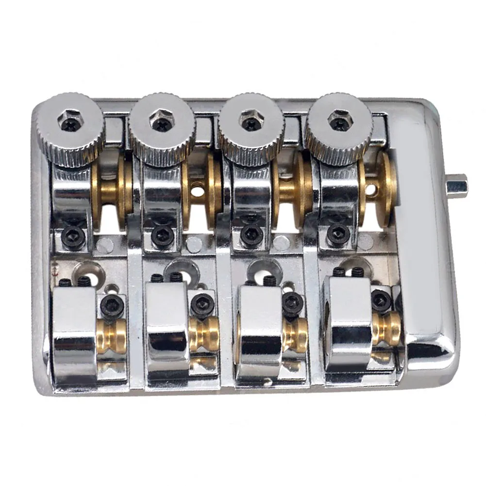 

Superior Quality Professional Travel Bass Bridge for 4 String Headless Bass Guitars Enhance Your Musical Journey