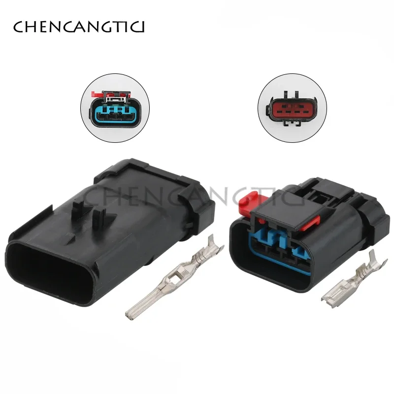 

1 Set 4 Pin 54200413 Delphi Apex Automotive Sensor High Voltage Package Plug Wiring Harness Connector for Ford 54200409