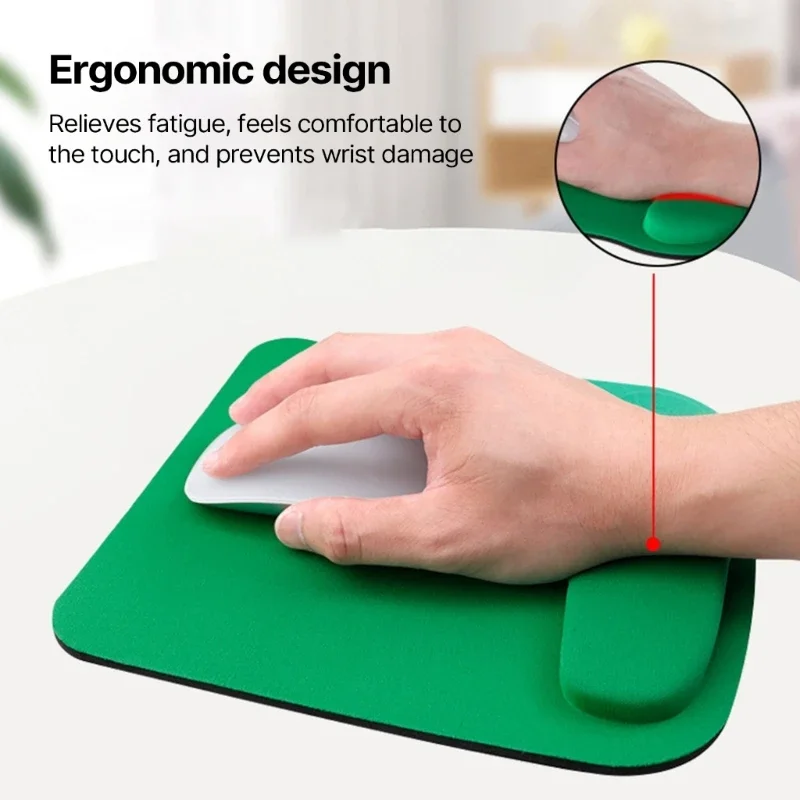 

Ergonomic Mouse Pad Wrist Rest Support Mousepad with Nonslip Base Mousepad for Laptops Computer Game Office