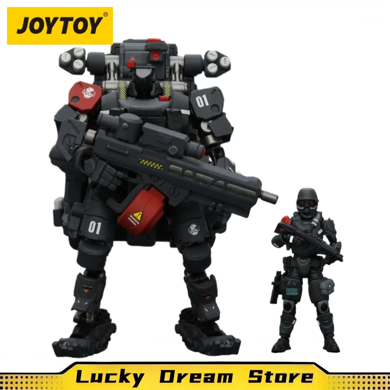 【JOYTOY】 Figura de acción 1/25 Fear XS-01 Night Raid tipo piloto y miedo XS-01 Night Raid tipo Mecha-modelo completo de juguete