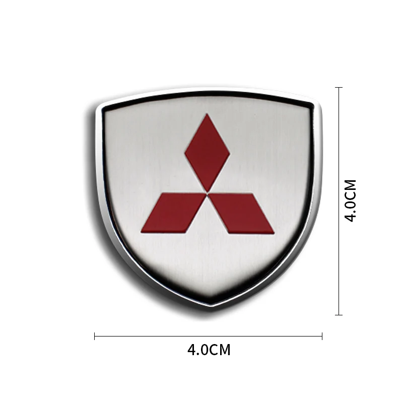 3D Metal Sticker Car Body Badge Shield Styling Auto Accessories For Mitsubishi Asx Lancer Pajero Outlander L200 Delica Eclipse