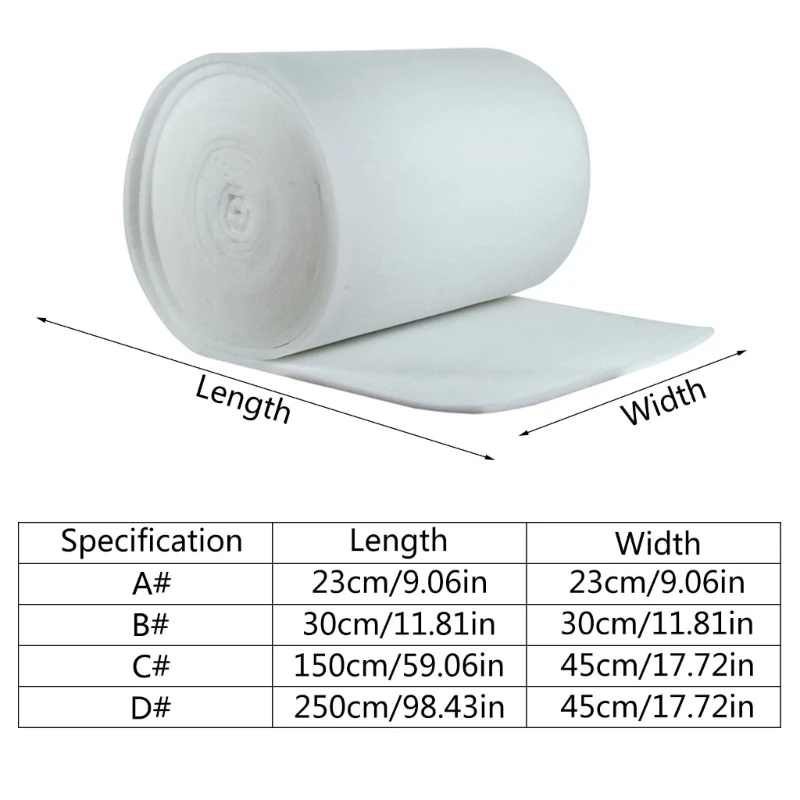 Upgraded Air Conditioner Filter Cotton Filter Sheet Roll for Air Conditioner