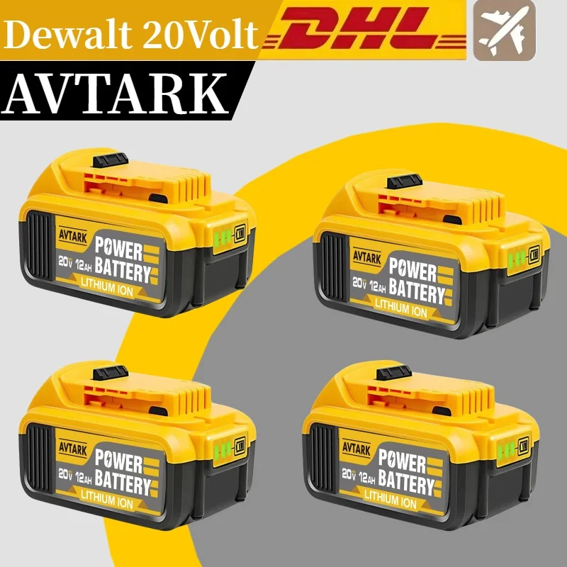 20V 12.0Ah  for DEWALT screwdriver battery for dewalt dcf850 dcf887 dcf922 DCB182 DCB205-2 DCB206-2 power tool battery & charger