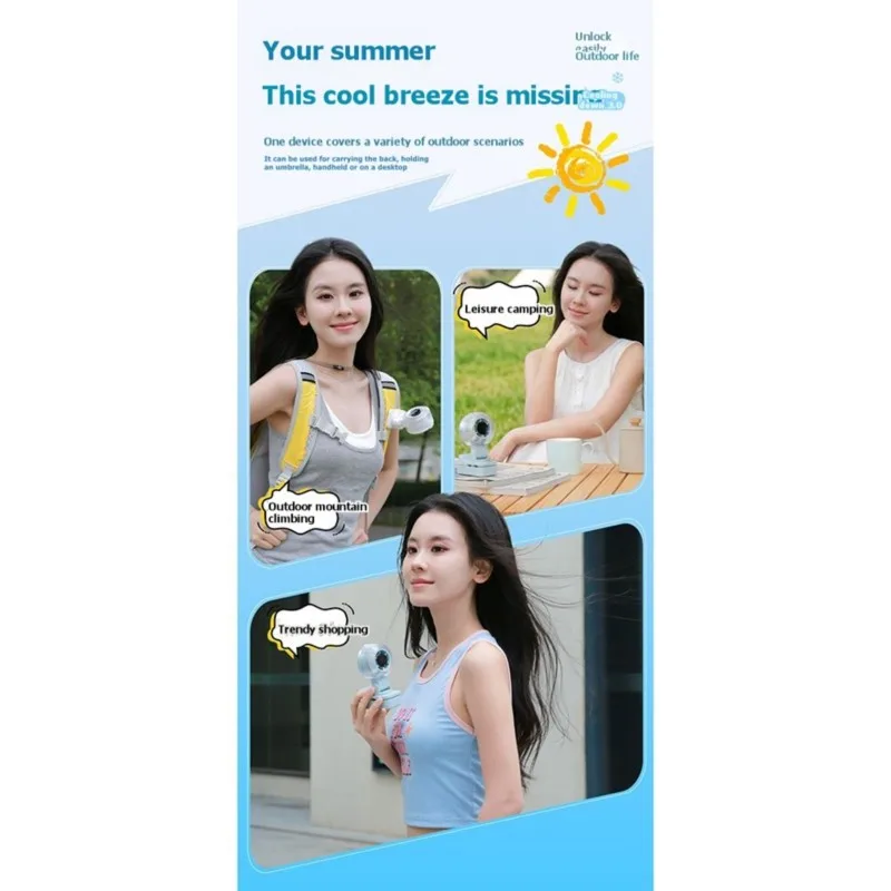 

【THANKSGIVING DAY】Creative Desktop Rotating High-Speed Clip Fan-For On Spray Fan With Digital Display Humidifier Hydrator