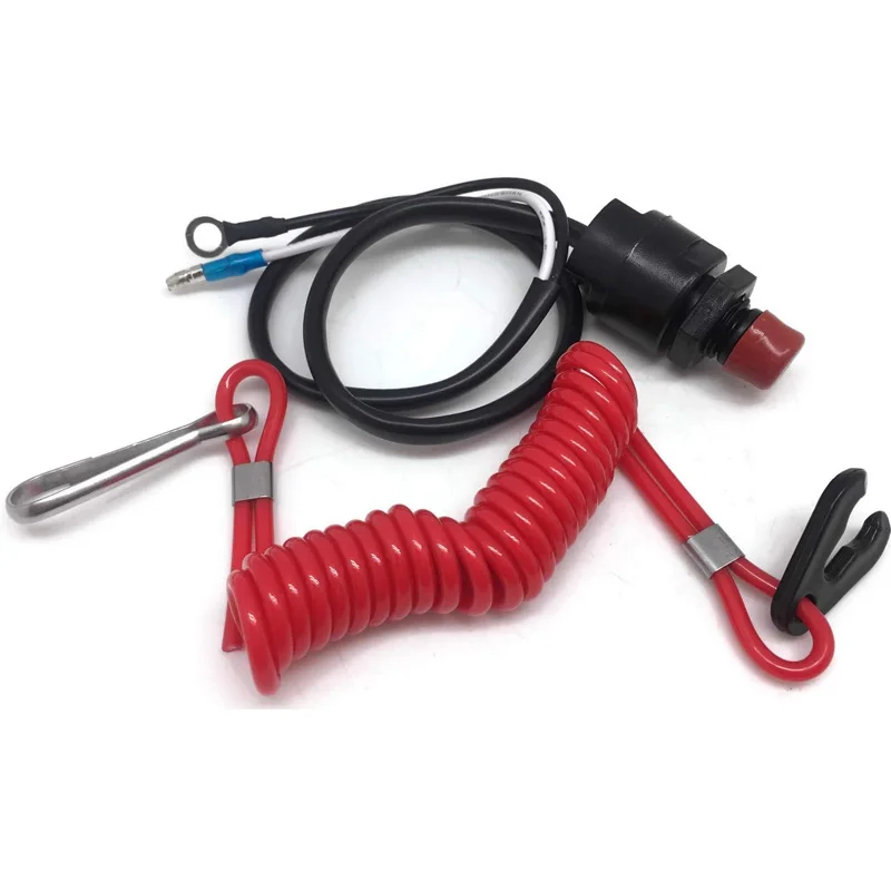 

Лодочный подвесной переключатель, ремешок для двигателя, кнопка срочной остановки, безопасный соединительный шнур, совместимый для Yamaha Suzuki Honda