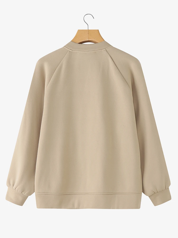 النساء FW 2025 الدافئة سترات للعبة البيسبول فضفاضة عادية زر حتى التصحيح جيوب بلون معاطف ZANZEA امرأة العصرية ملابس خارجية S-3XL