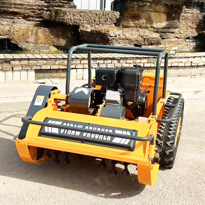 جزازة العشب ذات التحكم عن بعد المخصصة، روبوت قاطع الفرشاة ذاتي الدفع، قابل للتكيف مع التضاريس المختلفة