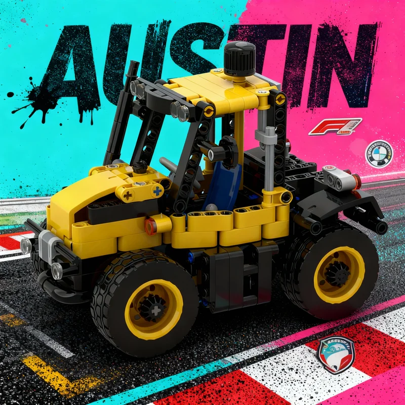 

451pcs MOC Technical Fastrac Model Building Blocks Toys Construction Assemble Christmas Gifts DIY Creative Education Idea Brick