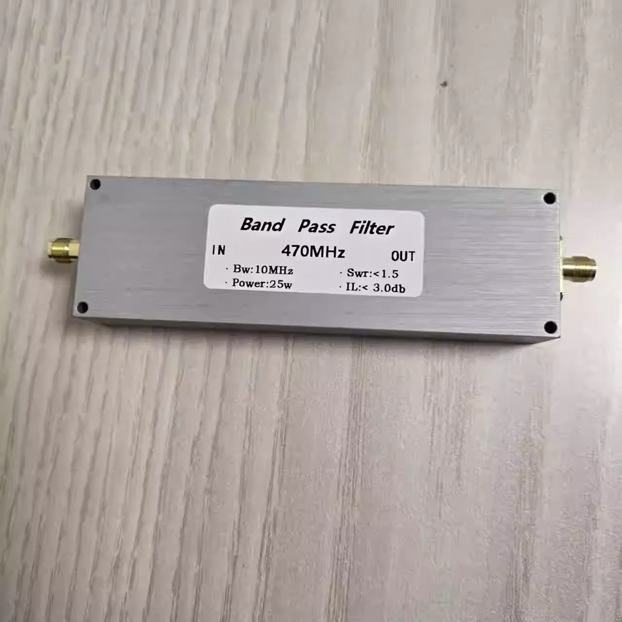 470Mhz Bandpass Fil…