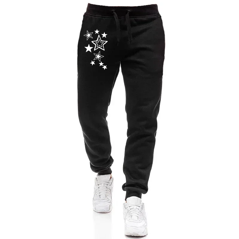 Spring Autumn Women's Baggy Pants Sweatpants Jogger Fashion Ladies Joggings Casual Printed Stars Full Length Sports Pants