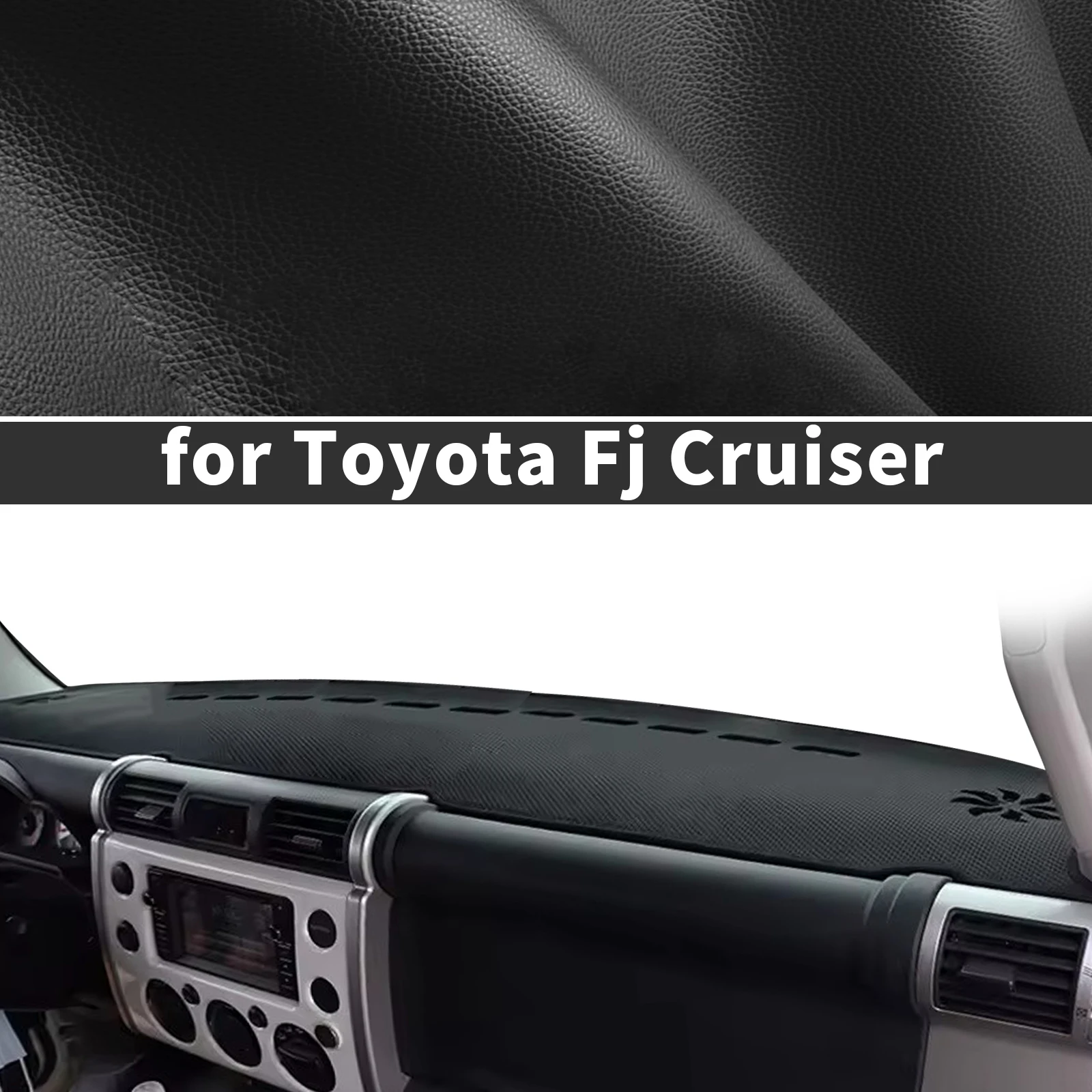

for Fj Cruiser Custom fit Dashboard Cover Sun Shade Dash Mat Anti‑Glare Anti‑Reflection Carpet Dash Pad Dashmat