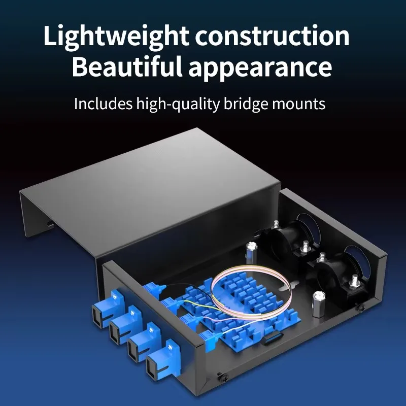 Youysi 4 Poort Sc Glasvezel Aansluitdoos Fiber Splicing Box Single-Mode Multimode Apc Aansluitdoos Desktop Type
