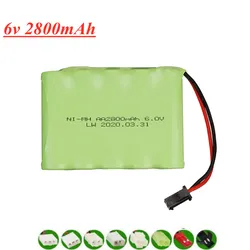 6 V 2800mAh ni-mh batteria per RC giocattolo elettrico strutture di sicurezza giocattolo elettrico batteria AA 6 v gruppo batteria SM/EL-2P/JST/PlUG