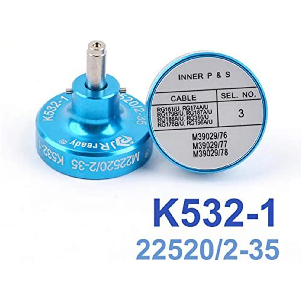 JRready K532-1(M22520/2-35) Positioner for Contacts M38999 Series 1,2,3& 4 M39029/76-PIN,77-SKT,78-SKT CONTACT MIL-DTL-24308