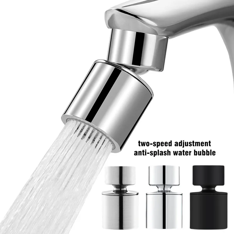 Mosiężna nowa dysza do umywalki z 2 trybami 360 °   Obrotowy aerator do kranu z zlewem kuchennym pod ciśnieniem Aerator Bubbler