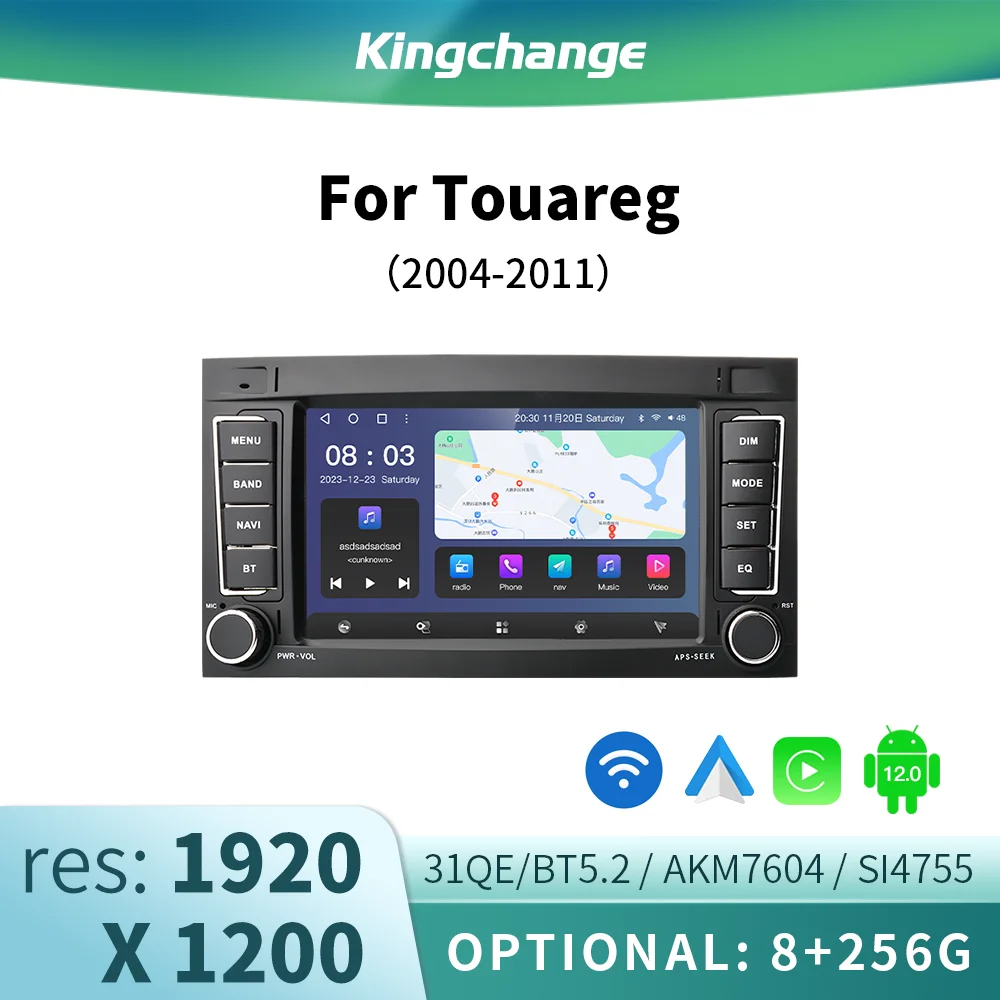 

Kingchange 7'' Android 12 Car Radio Multimedia GPS For VW/Volkswagen/Touareg/Transporter T5 Multivan DSP CarPlay SWC Naviagtion