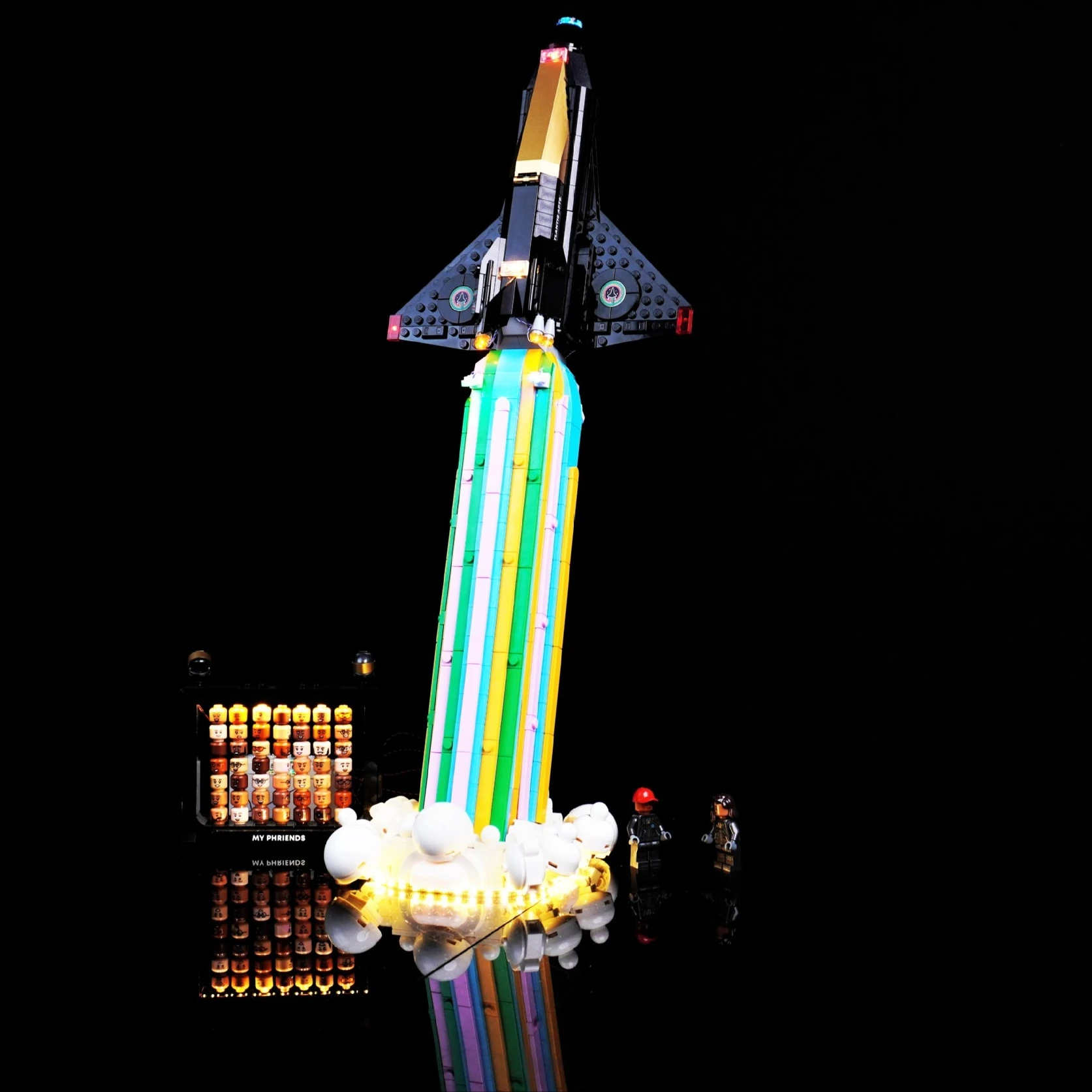 مجموعة إضاءة LED مناسبة لـ LEGO فوق القمر مع مكعبات بناء Pharrell Williams ICONS 10391 (مجموعة إضاءة LED فقط) #5