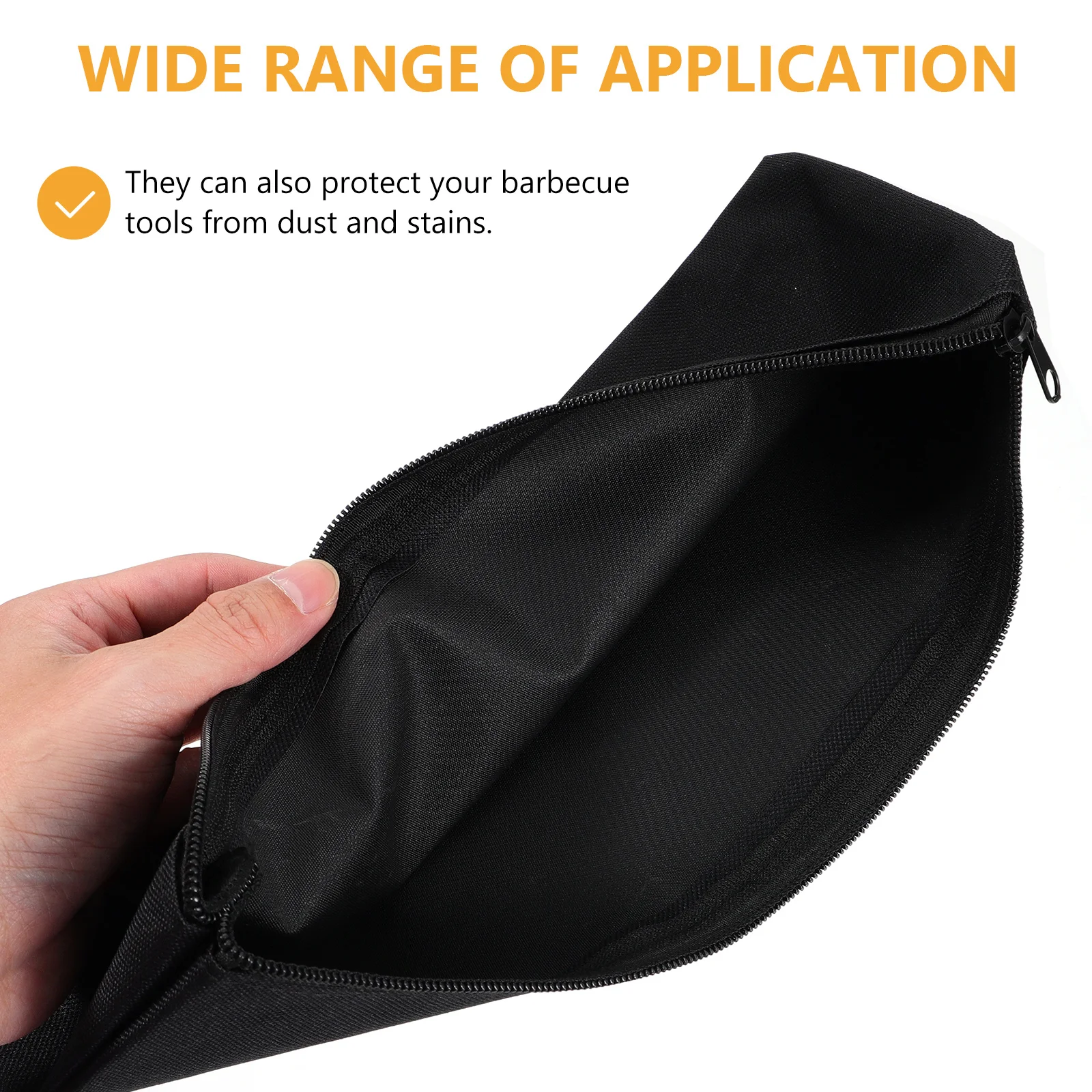

4Pcs Barbecue Tool Storage Bag Durable Organizer Portable Bbq Pouch Multi-Functional Lightweight Compact Premium