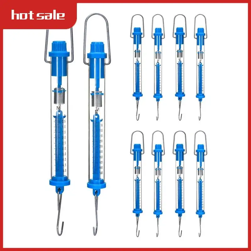 

Пружинные весы 5N Прозрачные пружинные весы Подвесная трубка Пружинные весы Синие 10 шт.