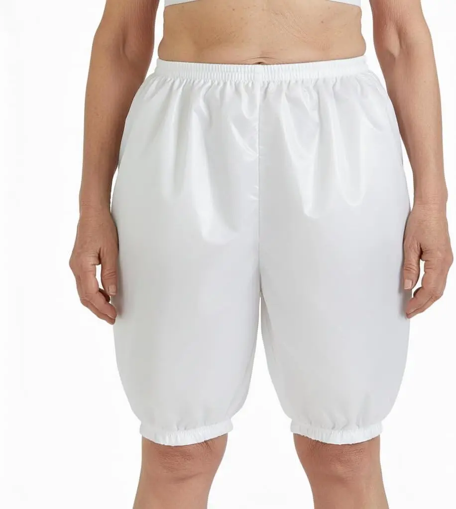 3-Pack Adult Plastic Briefs: Extra Long Waterproof PE Diaper Covers with Elastic Leg Cuffs. Reusable Side-Leak Protection