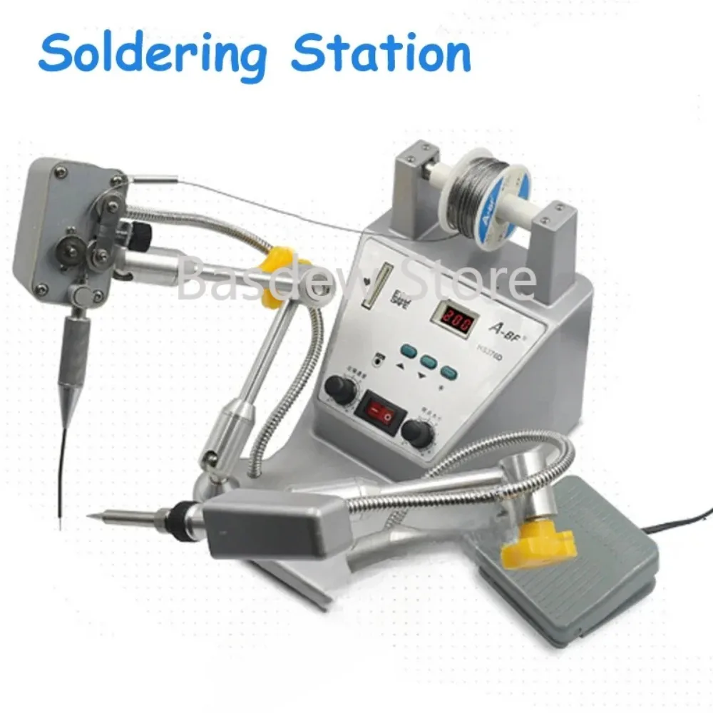 Precision Digital Soldering Machine HS376D Pedal Automatically Out of Tinall-Round Adjustment Tin Soldering Machine