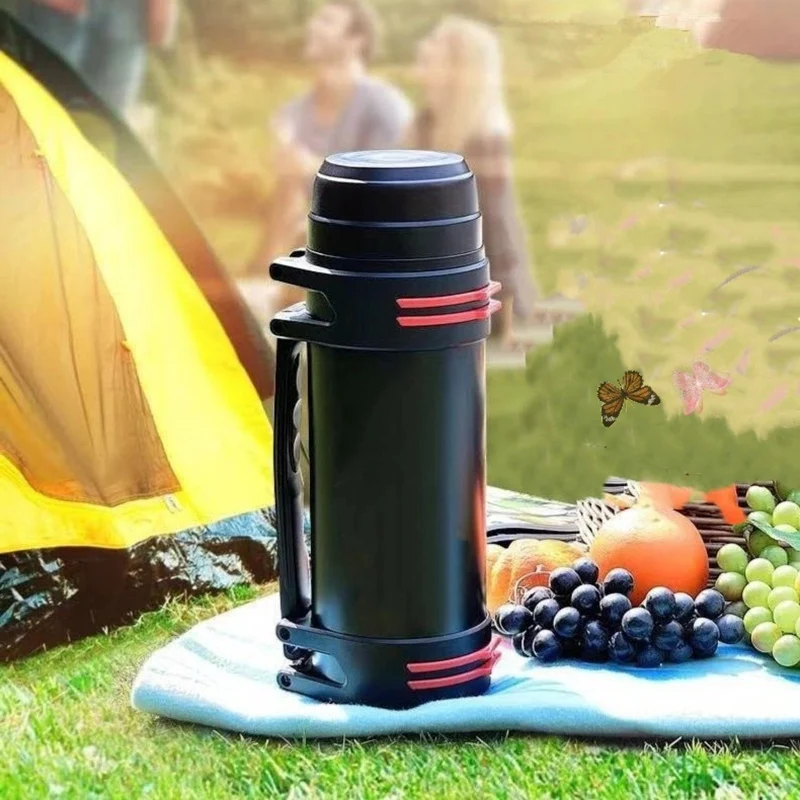 Large-Capacity Car Thermos Cup 48 Hours Thermal Insulation Outdoor Sports Thermos Stainless Steel Vacuum Travel Pot