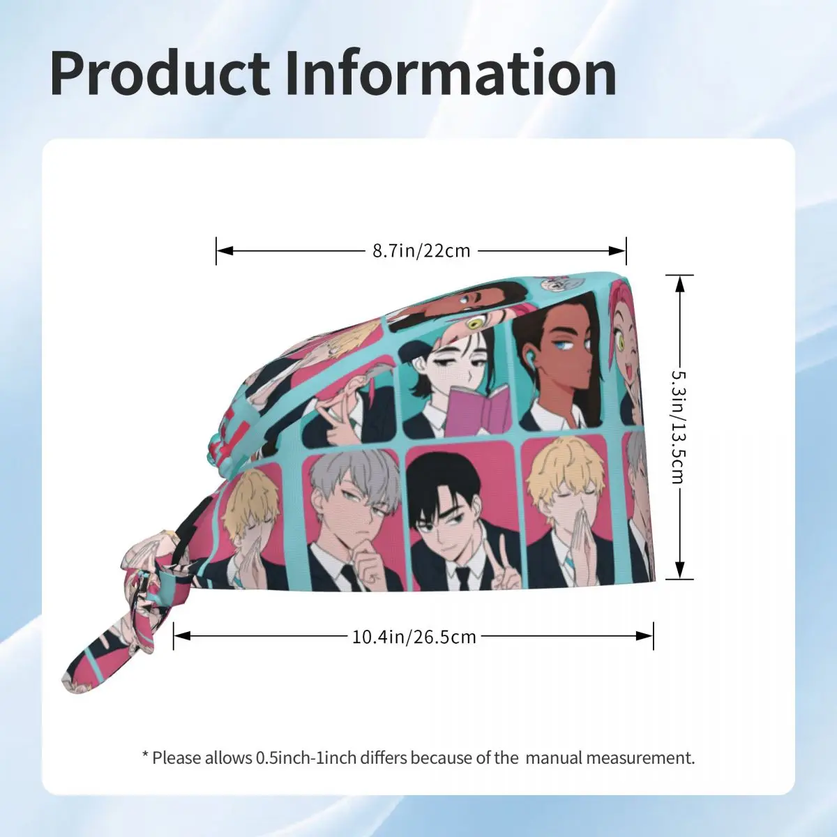 男性女性用ワーキングキャップ エイリアン風景 看護師帽子 調節可能なワークスクラブキャップ スタイリッシュなタイバックデザイン 医療用キャップ