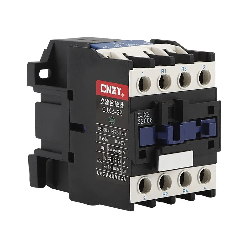 CJX2-32008   32A  2NO+2NC four-pole AC contactor silver contact low voltage contactor AC contactor LC1-D32008