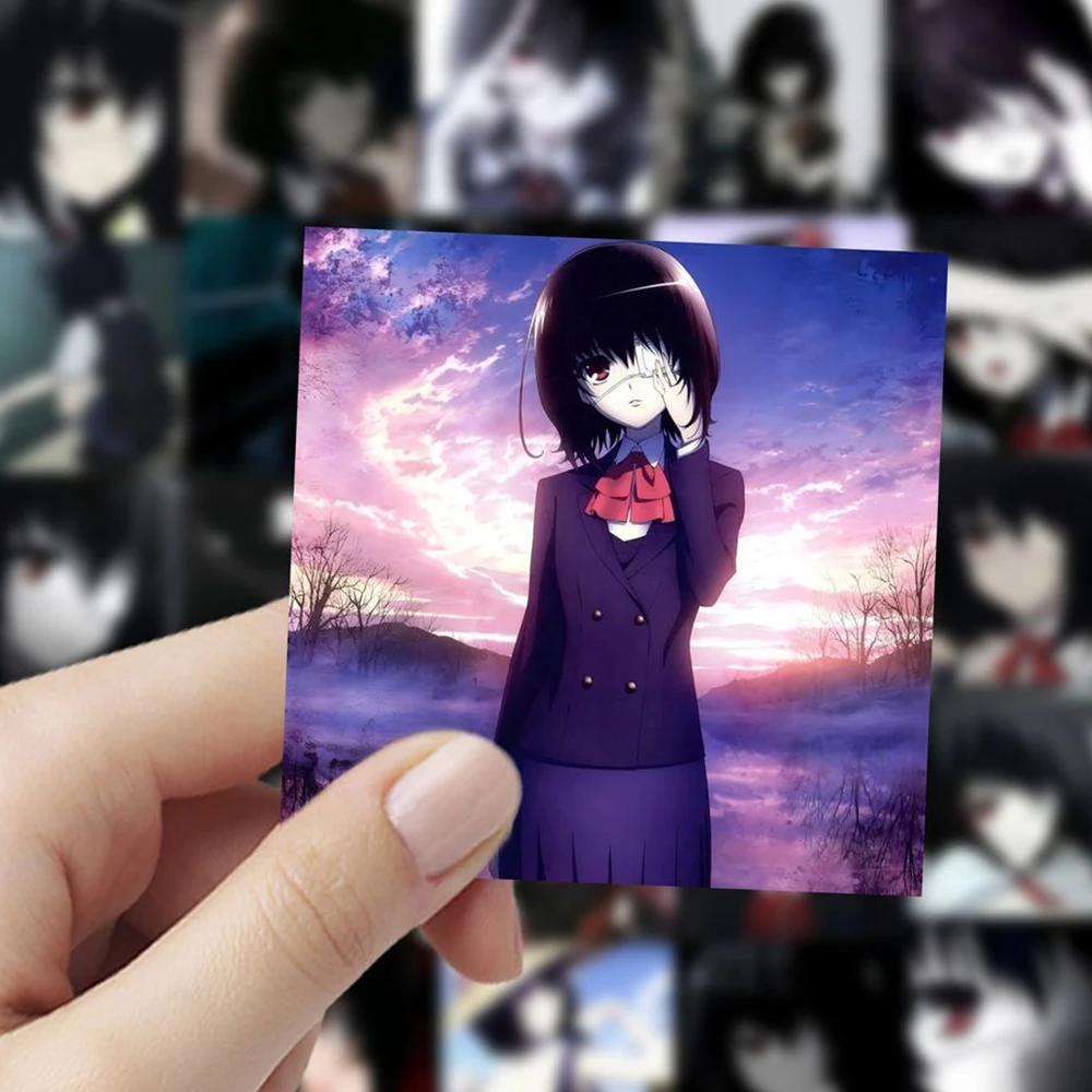 10/30/59 قطعة الفتيات ميساكي مي ملصقات الكرتون آخر أنيمي ملصق محمول سكيت حقيبة الهاتف الأمتعة الديكور مائي