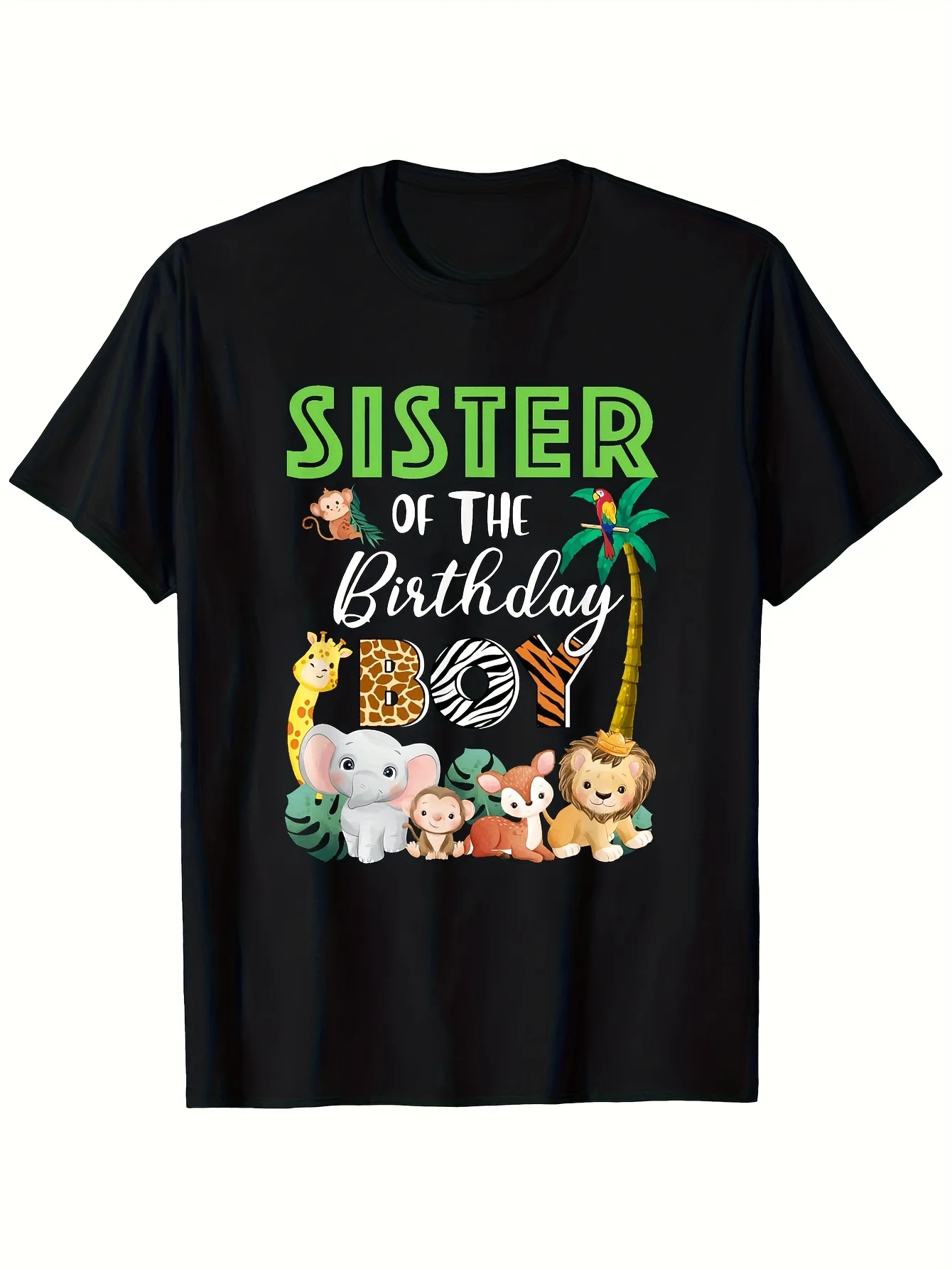 Men'S Summer Round Neck Short Sleeve Black T-Shirt with Creative Pattern Printing, Perfect for Casual Everyday Wear