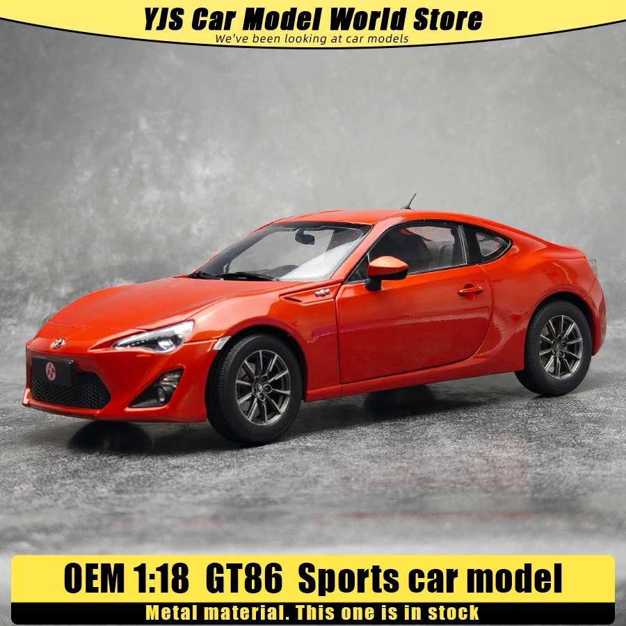 โมเดลรถสปอร์ต OEM 1/18 GT86 ของสะสมตกแต่งบ้าน วัสดุโลหะ เหมาะเป็นของขวัญวันหยุด