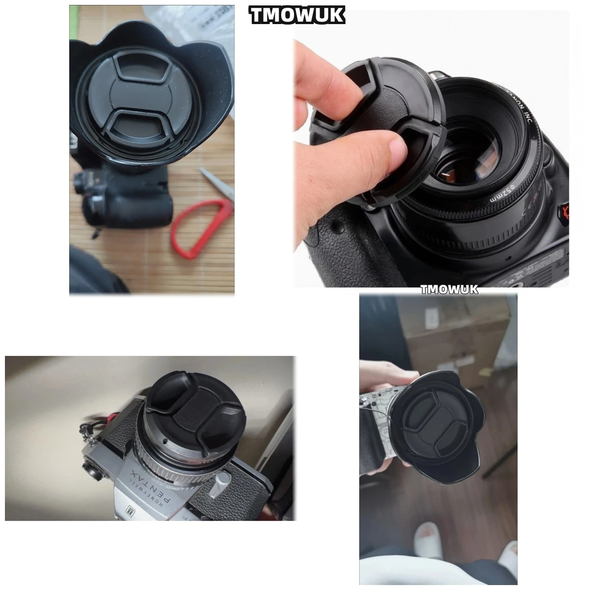 

For Panasonic S1M2E G9M2L GH1 GX900 GX80 ZS85 ZS1000 DMC-FZ35 DMC-FZ40 Camera Lens Cap Protective Cover Center Pinch Snap-on 49m