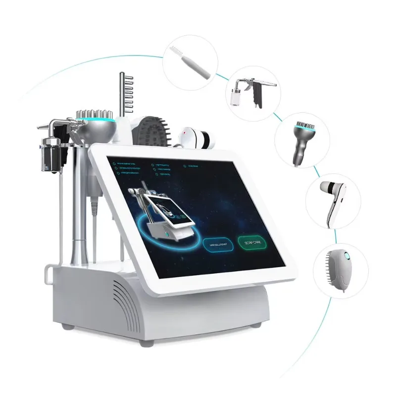 2026 Hair 5in1 Growth Treatment Scalp Analysis Machine with Hair Analyzer Scalp Brush Massage Hair