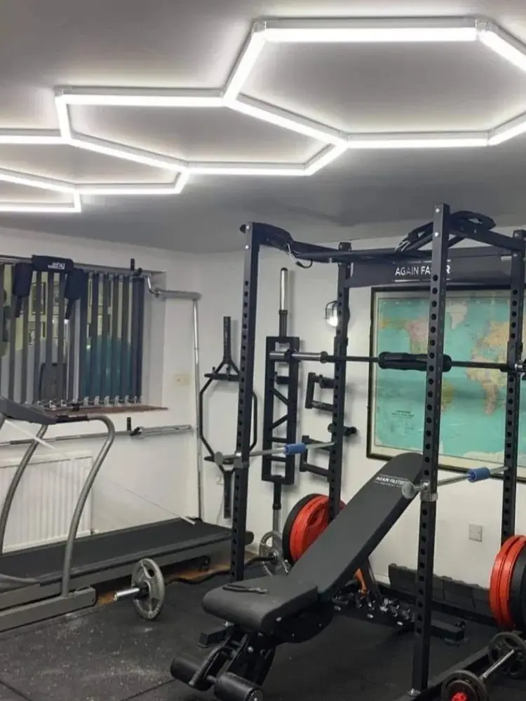 Garage Hexagon LED-licht 50000H 6500K Ultra helder voor Home Gym Kapperszaak Auto Detaillering Bar Kelder Workshop Plafondverlichting - afbeelding 2