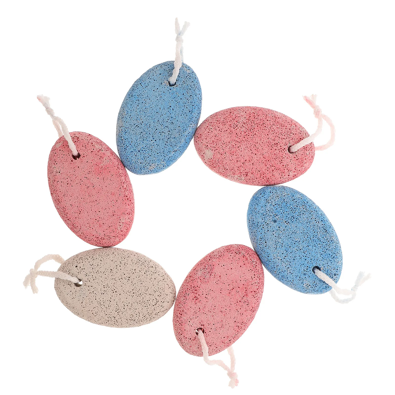 6Pcs Pumice Stone Set Natural Foot Files Dead Skin Remover Callus Exfoliating Feet Care Accessory Pedicure Tools Foot Massage