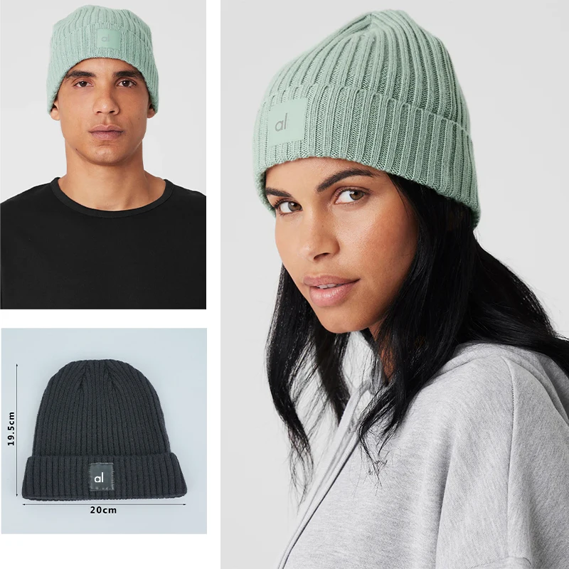 

a* yoga hat with full logo Unisex Autumn Winter Warm Hat Hip Caps for Women Men
