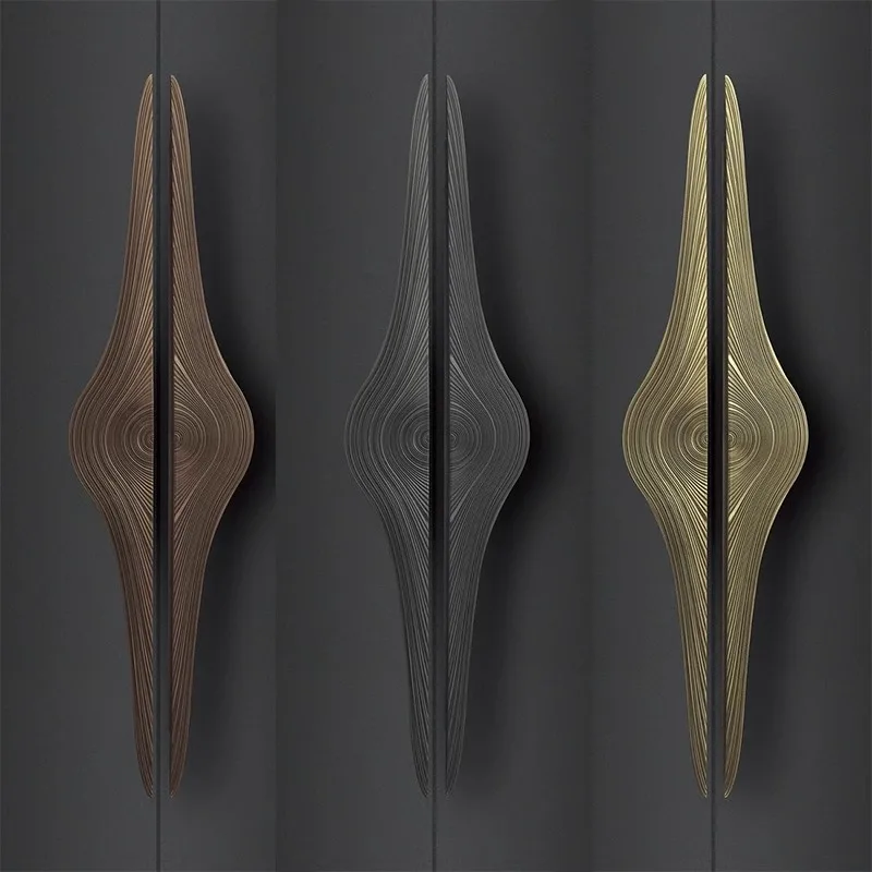Chinese wooden door handle high-end aluminum sliding door door