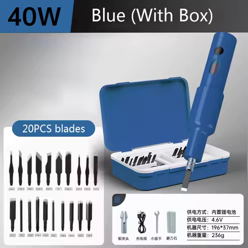 5PCS/20PCS Blade Carpenter Root Sculpture Mini Power Carving Chisel Carpentry Lithium Electric Carving Knife Chisel Set - Image 8