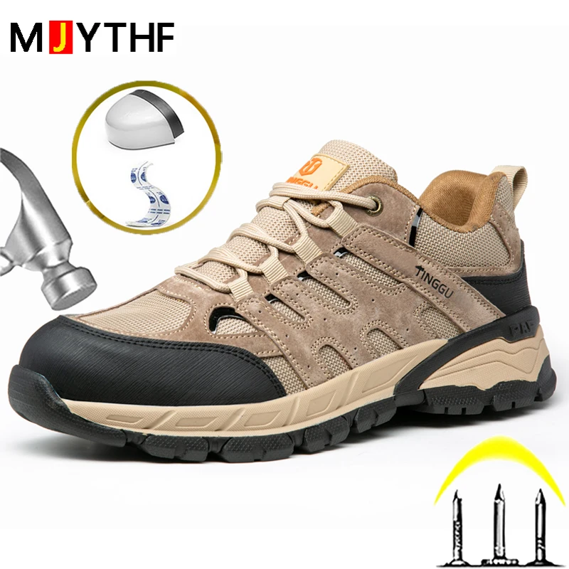 Male Electrical Insulated Shoes Composite Toe Safety Shoes Men Puncture-Proof Work Sneakers Men Outdoors Indestructible Shoes