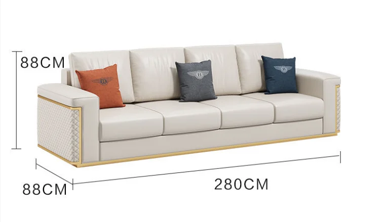 #Modern Simple Luxury Chesterfield Modular Faux Leather Sofa Set Sponge Filled Cushions For Apartment Hotel Villa Living Room