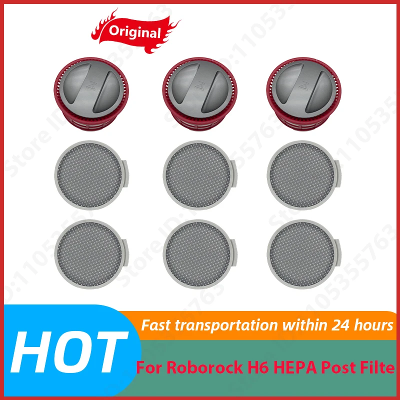 Handheld Cordless For Roborock H6 HEPA Post Filter Parts Vacuum Cleaner Replacement Sweeper Dust Bags Accessories