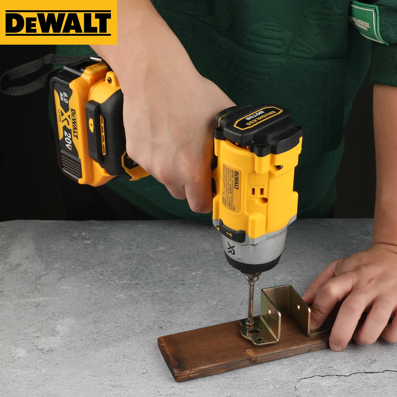 Dewalt DCF922 clé à chocs sans fil sans brosse 20V batterie au Lithium 1/2 "205N.m clé électrique à vitesse Variable outils électriques