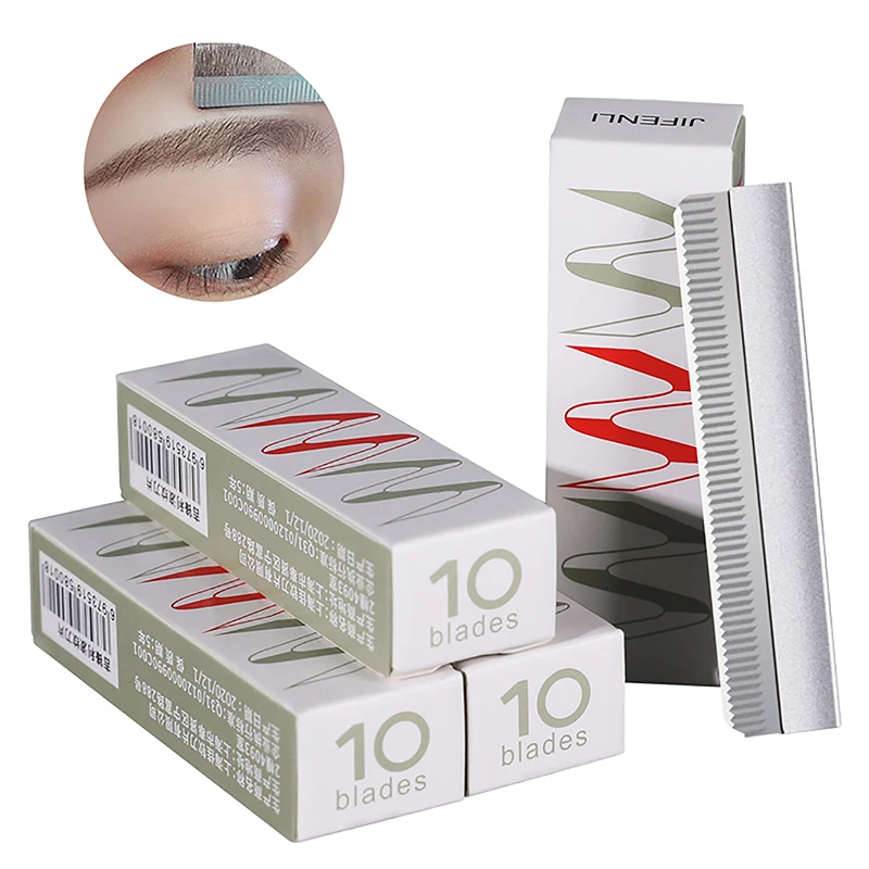 Rasoir en acier inoxydable pour femmes, tondeuse à sourcils, rasoir pour le visage, couteau d'épilation, outils de maquillage, 10/30 pièces