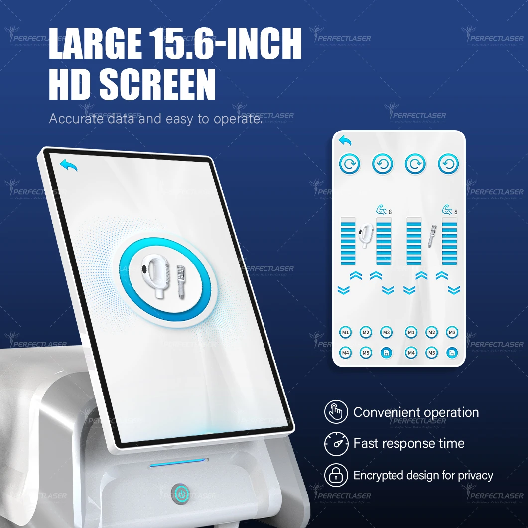 PerfectLaser New Arrival 2 In 1 9D Inner Ball Roller Machine 15.6 Inch HD Touch Screen Muscle Definition Lymph Drainage Device
