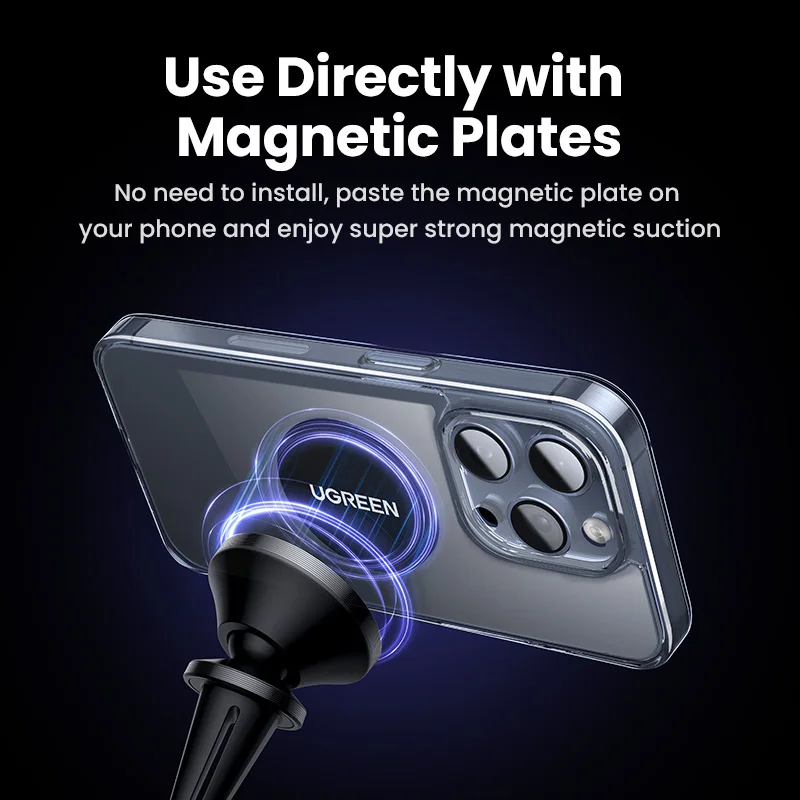 【New-in Sale】UGREEN Magnetic Car Phone Holder Universal For iPhone 16 15 14 Pro Max Xiaomi Samsung Dashboard Car Phone Stand