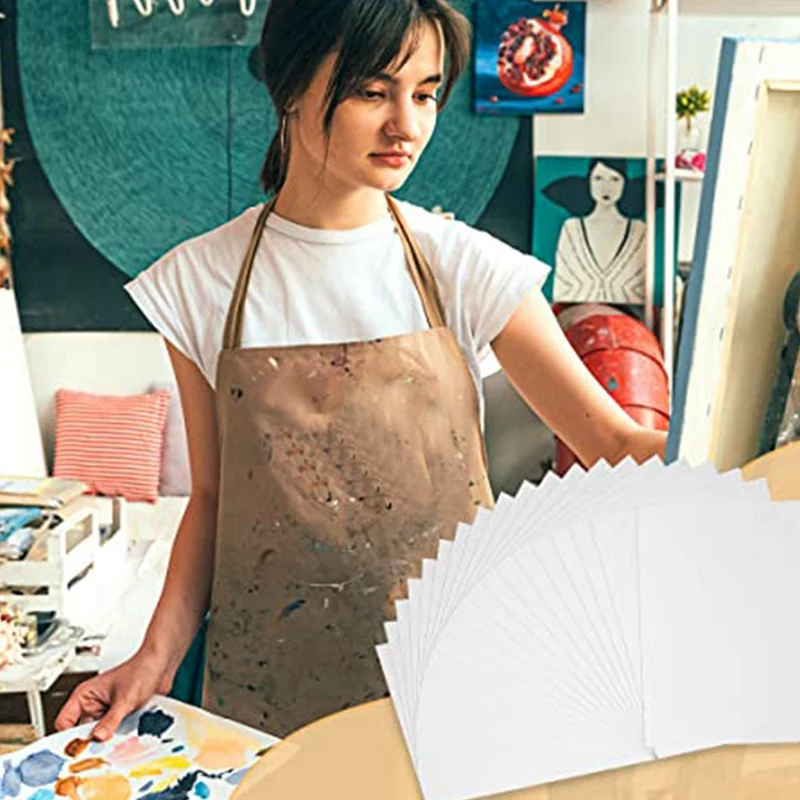 1Set dingin tekan 50% katun & 140Lb /300Gsm asam-gratis massal putih kertas seni (10.63X7.68 inci)