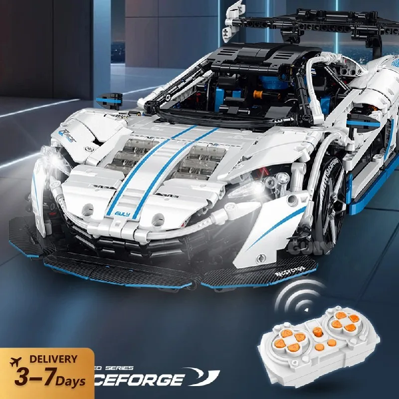 Technische 1:10 Drift-Auto-Bausätze: Speed Supercar Fahrzeug-Montagemodell-Bausteine, Kreatives Spielzeug, Geschenk für Erwachsene, 2138 Teile
